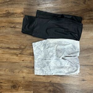 lululemon athletica Black and Gray Leggings